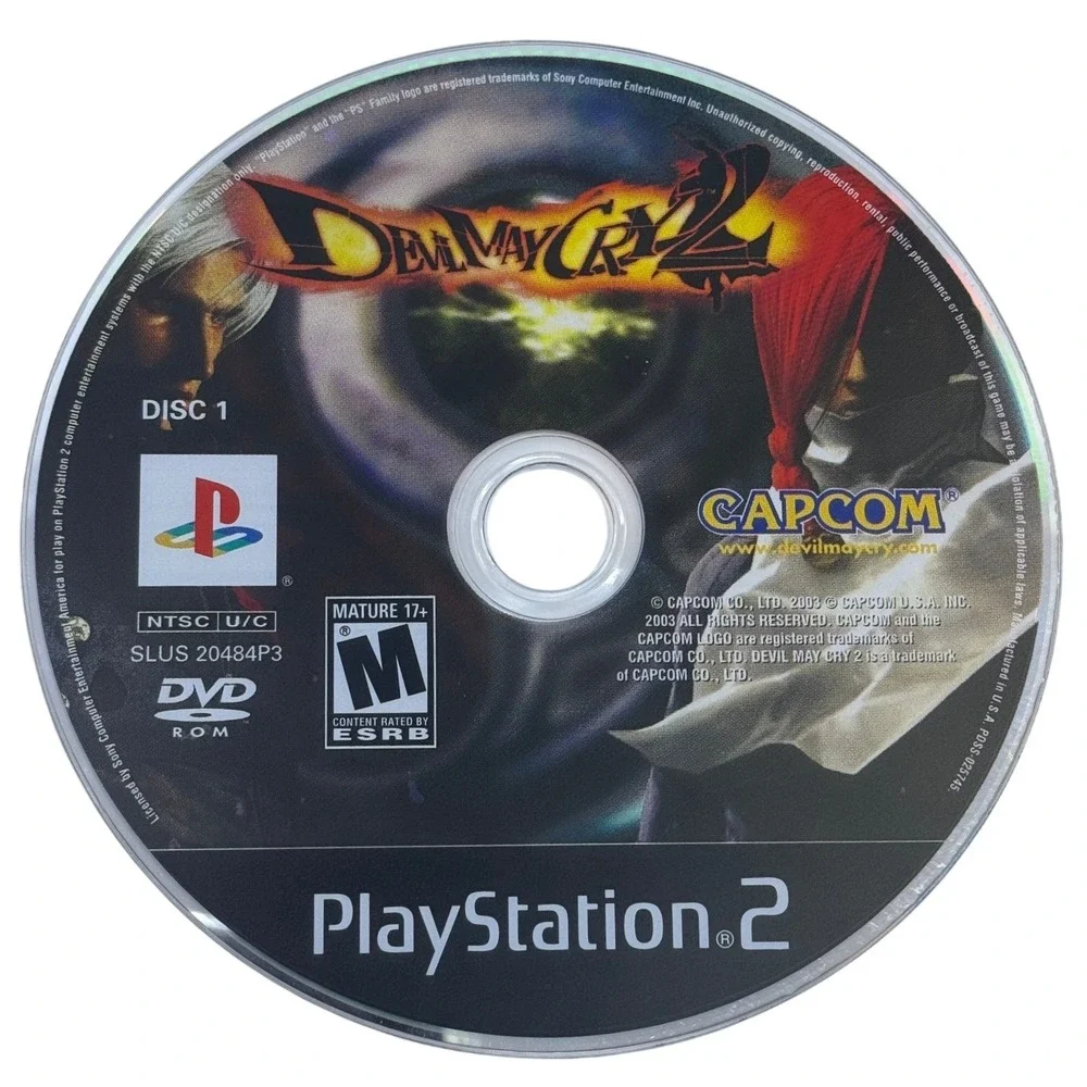 Devil May Cry 2 II Playstation 2 PS2‎ Complete 2 Disc Set Capcom Game